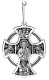 Подвеска крест из серебра