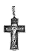 Подвеска крест из серебра