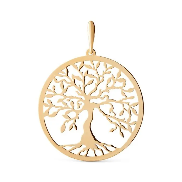 Подвеска декоративная из красного золота