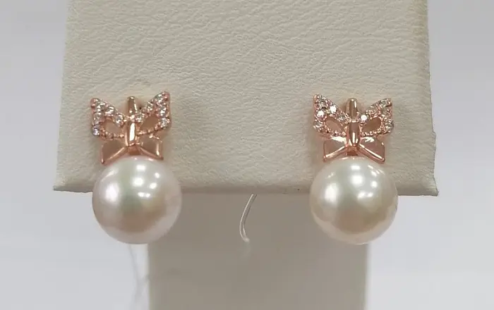 Серьги с английским замком из позолоты