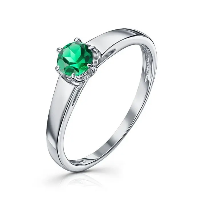 Кольцо декоративное из белого золота