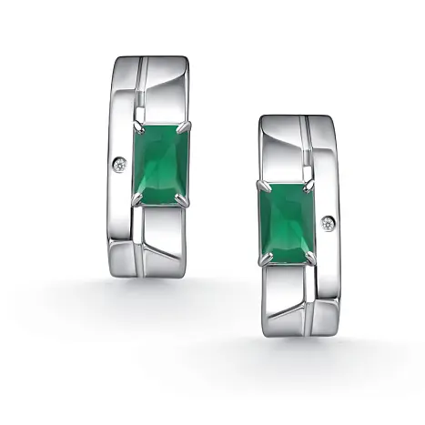 Серьги с английским замком из серебра