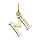 Подвеска буква из комбинированного золота