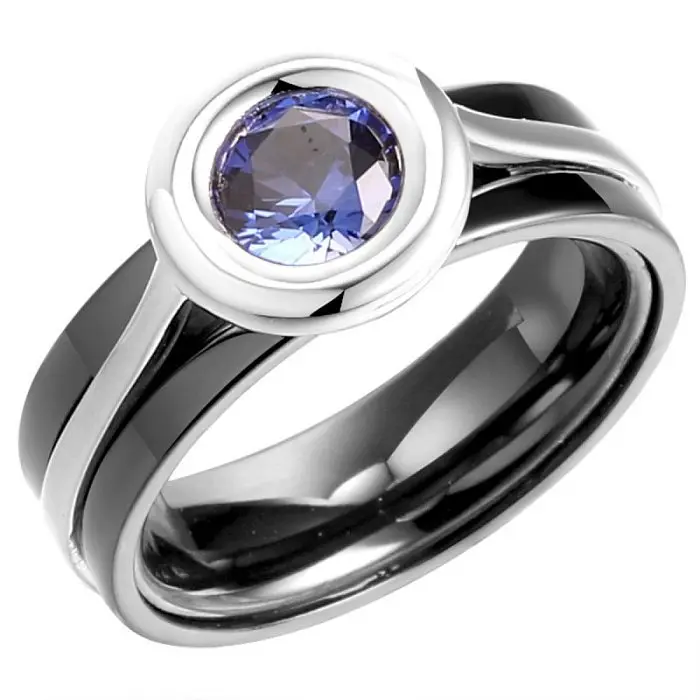 Кольцо декоративное из серебра