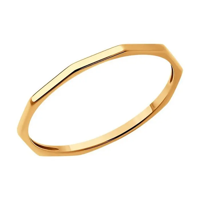 Кольцо декоративное из красного золота