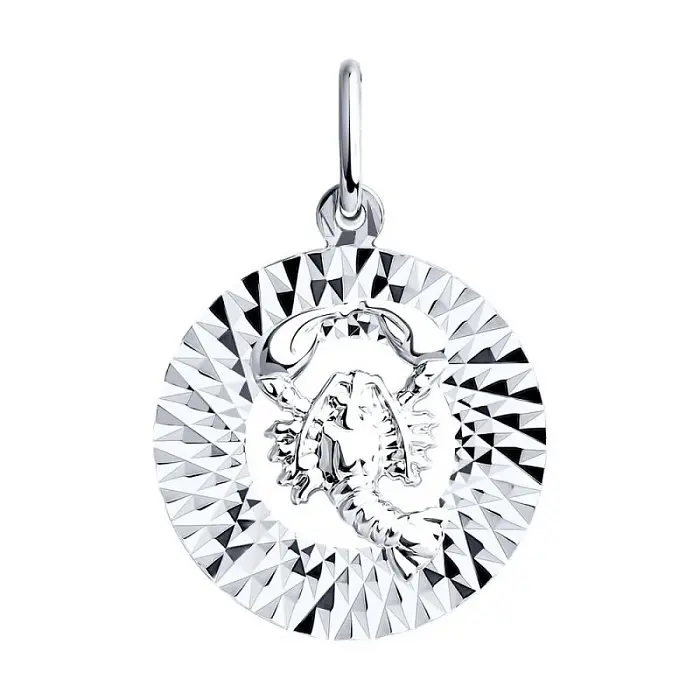 Подвеска знак зодиака из серебра