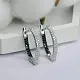 Серьги с английским замком из серебра