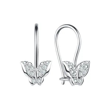 Серьги детские из серебра