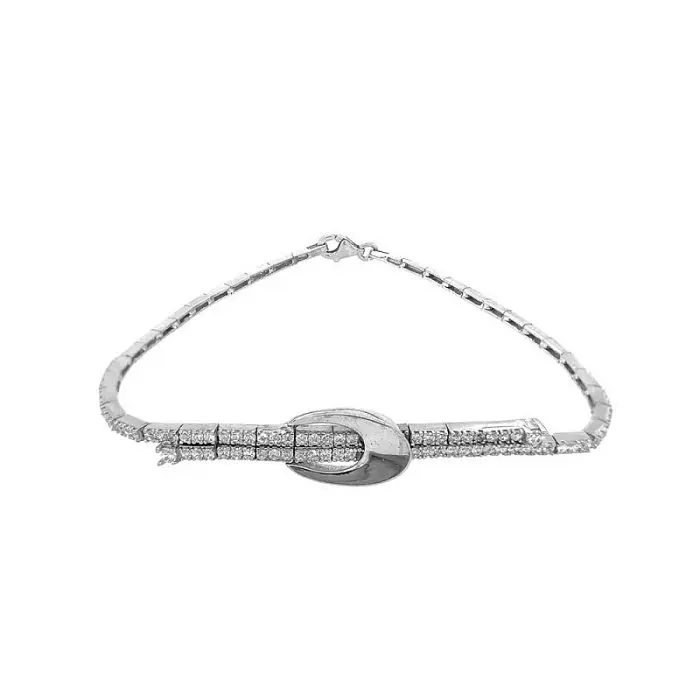 Браслет декоративный из серебра