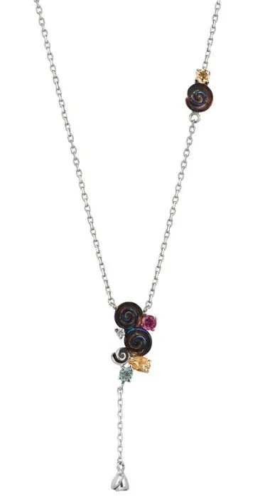 Цепь колье из желтого золота