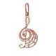Подвеска декоративная из красного золота