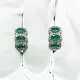 Серьги с английским замком из серебра