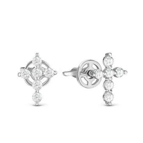 Серьги пуссеты из серебра
