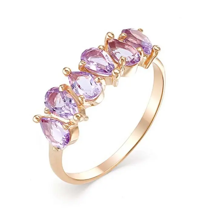 Кольцо декоративное из красного золота