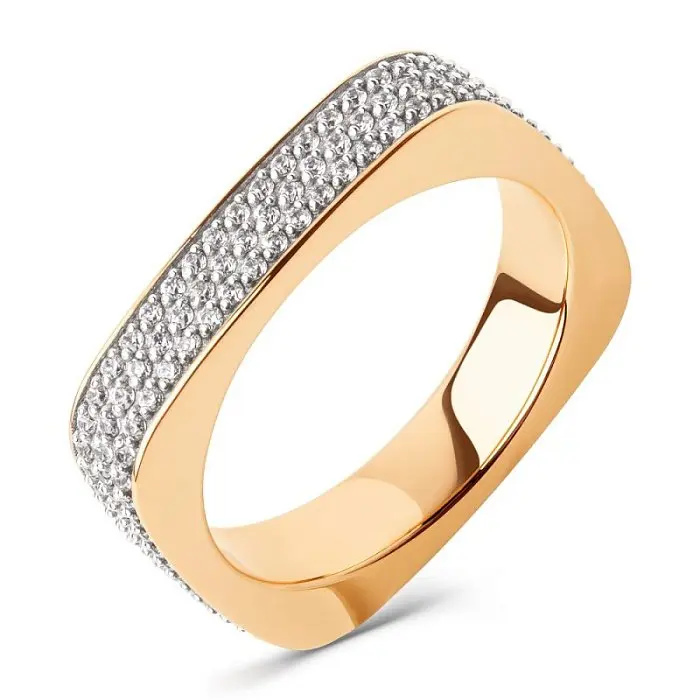 Кольцо декоративное из красного золота