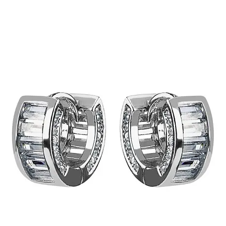 Серьги конго из серебра