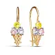Серьги детские из красного золота