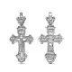 Подвеска крест из серебра