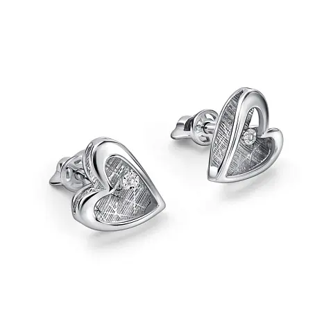 Серьги пуссеты из серебра