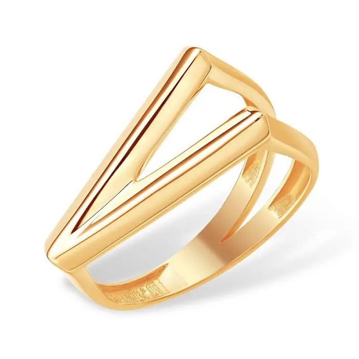 Кольцо декоративное из красного золота