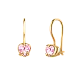 Серьги детские из красного золота