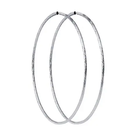 Серьги конго из серебра