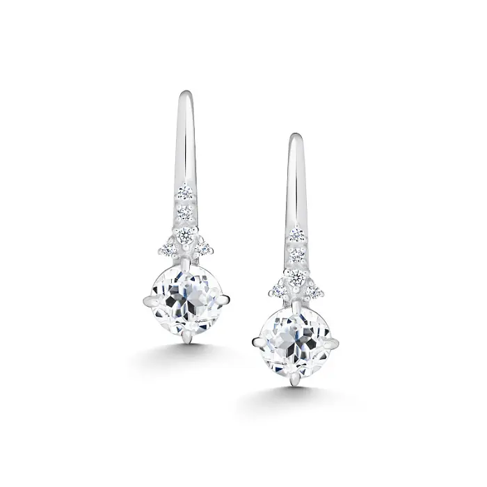 Серьги петельки из серебра