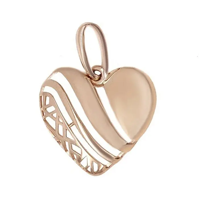 Подвеска декоративная из красного золота