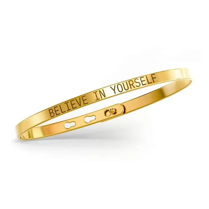 Браслет жесткий из позолоты