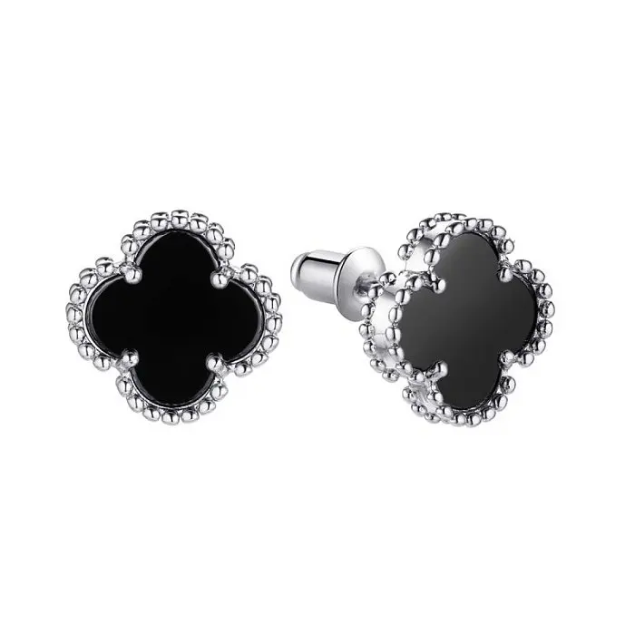 Серьги пуссеты из серебра