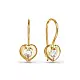 Серьги детские из красного золота