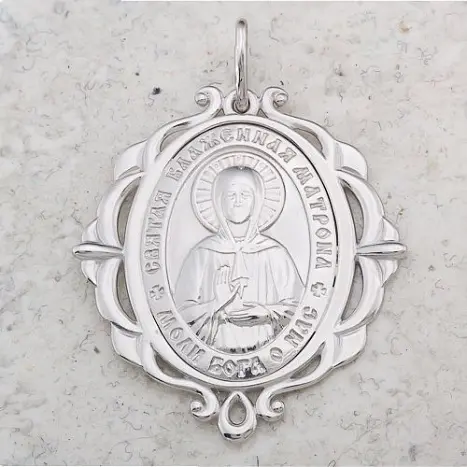 Подвеска икона из серебра