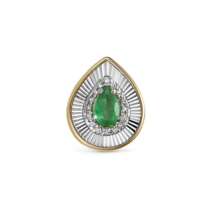 Подвеска бегунок из комбинированного золота