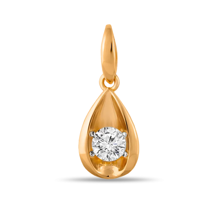 Подвеска декоративная из красного золота