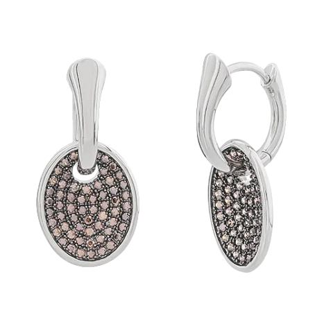 Серьги с английским замком из серебра