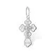 Подвеска крест из серебра
