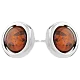 Серьги пуссеты из серебра
