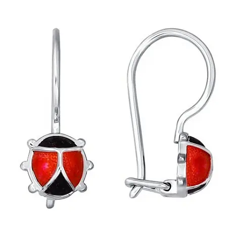 Серьги детские из серебра