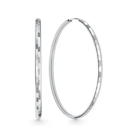 Серьги конго из серебра