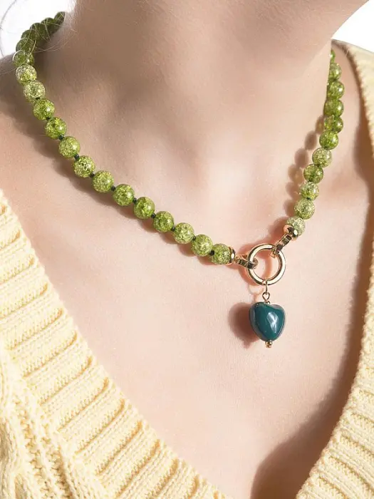 Колье SN-08Heart-gr-Y