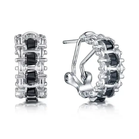 Серьги с английским замком из серебра