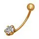 Пирсинг из красного золота