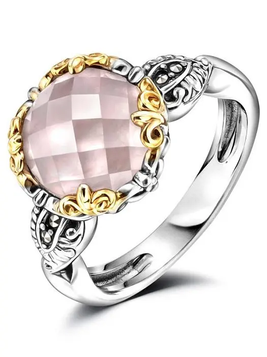 Кольцо декоративное из серебра