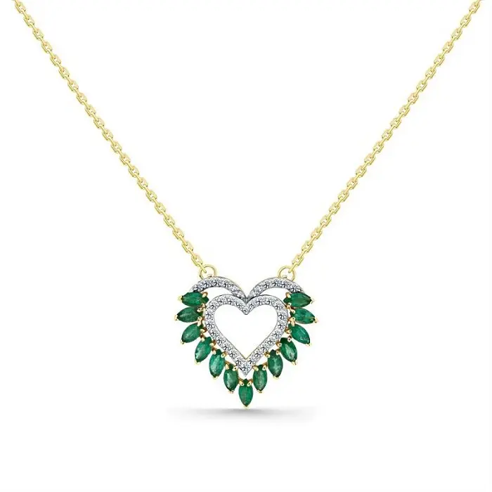 Цепь колье из желтого золота вид 1