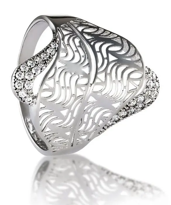 Кольцо декоративное из серебра