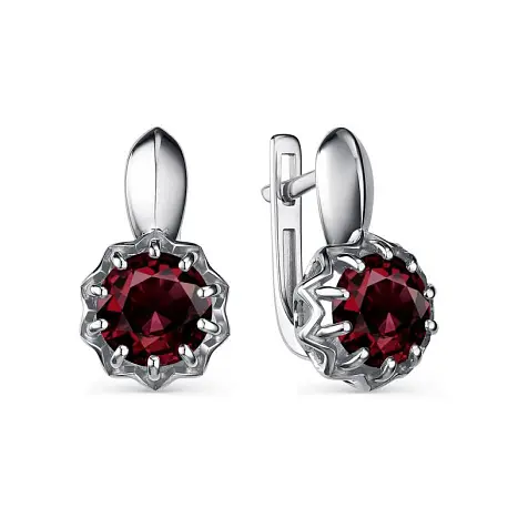 Серьги с английским замком из серебра