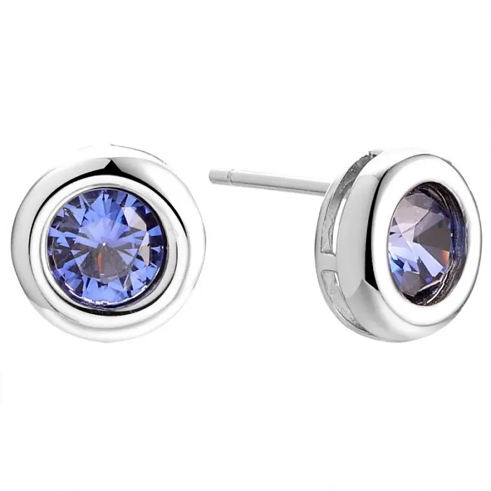 Серьги пуссеты из серебра