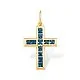 Подвеска декоративный крест из красного золота