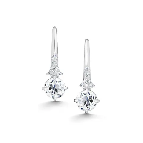 Серьги петельки из серебра