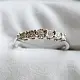 Кольцо декоративное из белого золота